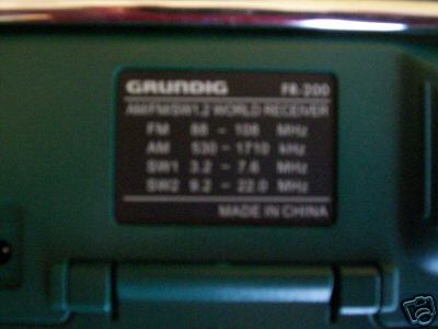 Grundig l.l. bean edition shortwave radio