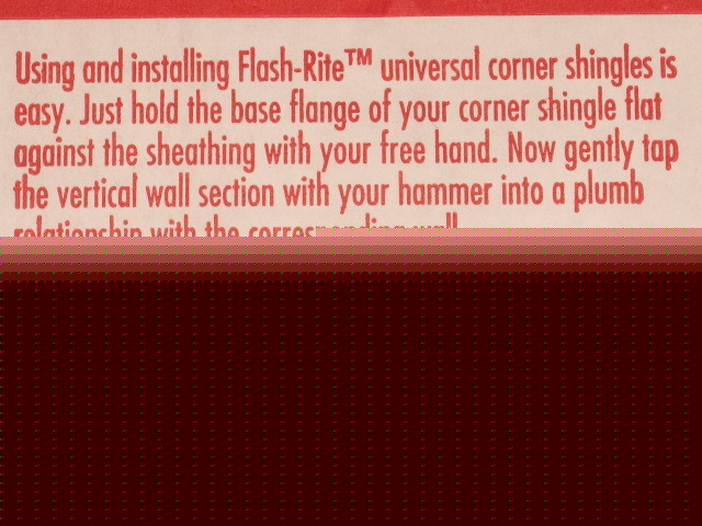 Lot of 28 flash-rite universal corner roofing shingle
