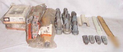 Lot of 67: wiremold 1-piece steel surf raceway fittings