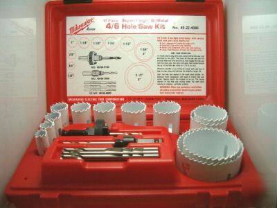 New milwaukee 49-22-4086 17 piece hole saw kit 