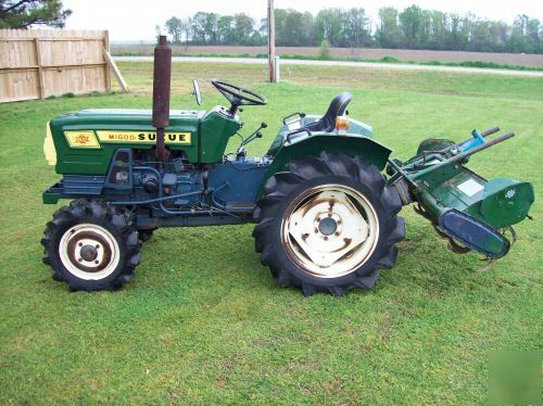 Nice suzue M1600 4X4 diesel compact tractor w/ tiller 