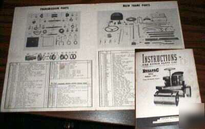 Rollpac 14R6 instructions & repair parts list