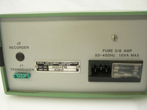 Ruska 2400-rtd temperature indicator unit