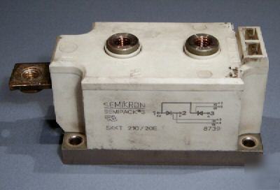 Scr/thyristor dual module, 2000V 210A average, 350A rms