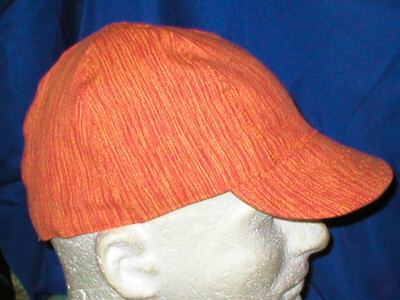 Welding biker hat hats cap caps autumn strips - canvas