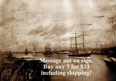  logging in portland harbor with ships