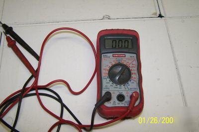 Craftsman digital multimeter model 82140 w/leads 