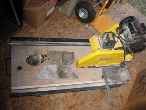 Masonry saw, great for doing brick walkways & driveways