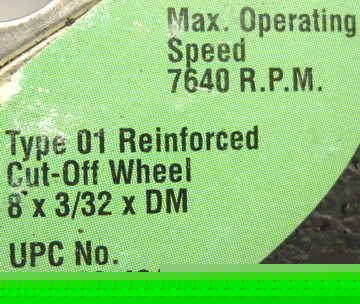 New 5 gemini large diameter reinforced chop saw wheels 