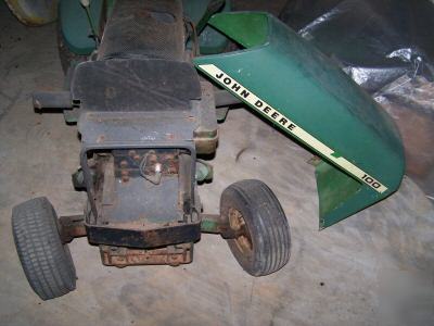 Vintage john deere garden tractors + mower deck