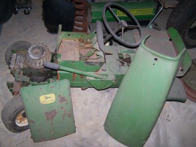 Vintage john deere garden tractors + mower deck