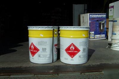 2- 5 gal solvent roofing bonding adhesive 
