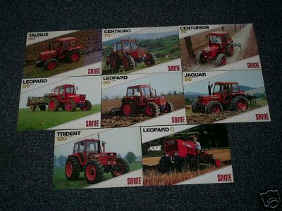 8 same tractor brochures