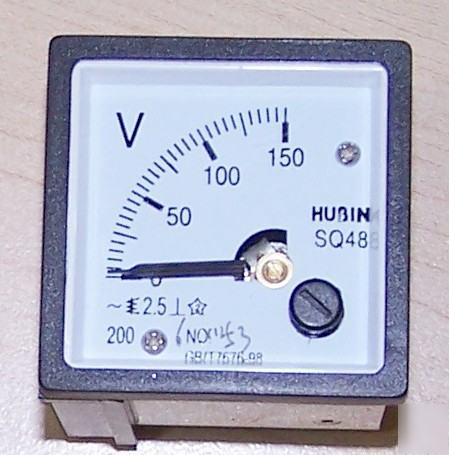 Analog ac panel voltmeter 0 - 150VAC