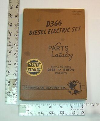 Caterpillar parts book - D364 diesel electric set