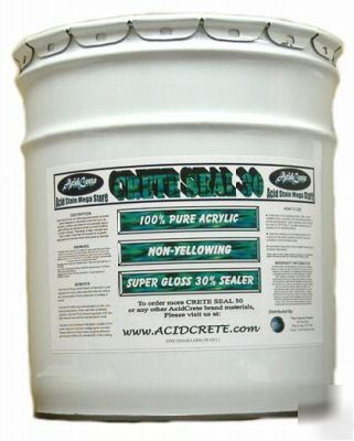 Crete seal 30 concrete sealer 5 gallons