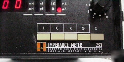 Esi model 253 lcr / digital impedance meter no 