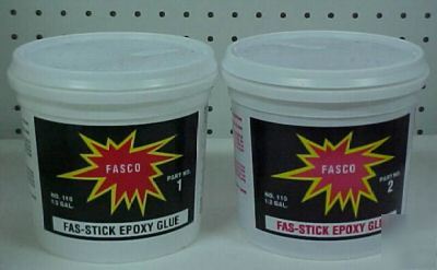 Fasco #110 fas-stick epoxy glue - gallon kit
