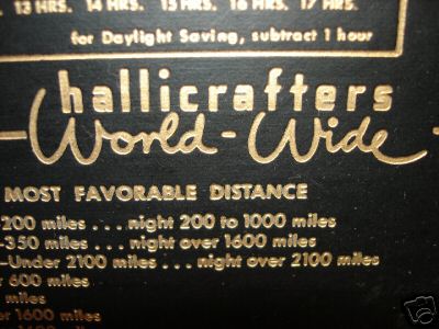 Hallicrafters tw-2000 transoceanic shortwave skyrider 