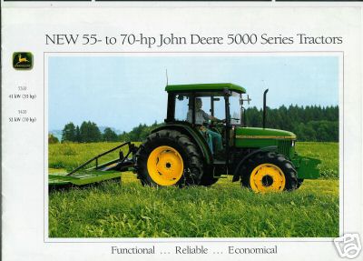 John deere 5000 series tractor brochure, jd