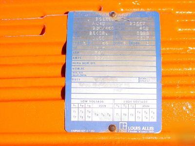 Louis allis variable drive motor gearbox reeves 7.5 hp