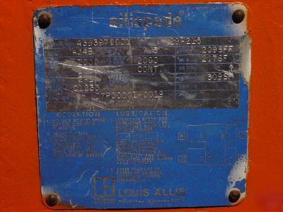 Louis allis variable drive motor gearbox reeves 7.5 hp