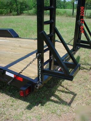 New 8' x 22' gooseneck lowboy equipment hauler trailer