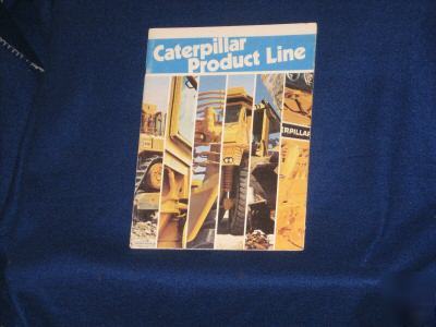 Original brochure on caterpillar product line for 1980