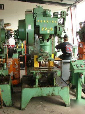 Perkins 22-s 22 ton punch press machine nice unit