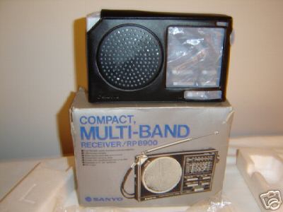 Sanyo compact multi band receiver fm/mw 6 band sw