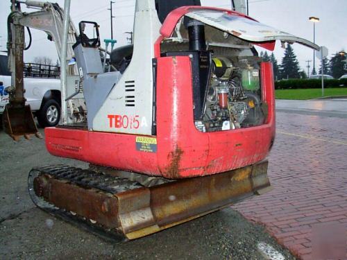 Takeuchi TB015 excavator / trackhoe - 7' boom 