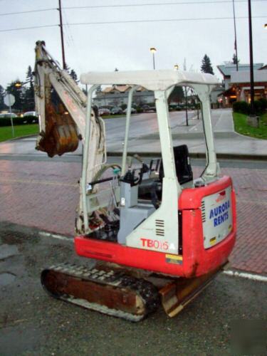 Takeuchi TB015 excavator / trackhoe - 7' boom 