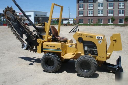 Vermeer V3550A trencher sliding boom low hours 