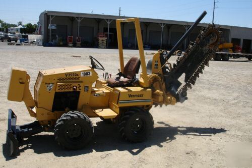 Vermeer V3550A trencher sliding boom low hours 