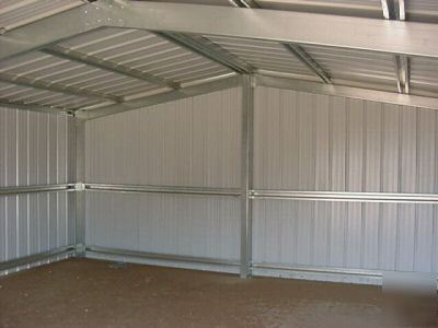 2 car garage steel building kit