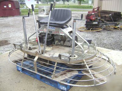 Bartel ride on 7' concrete power trowel honda ohio