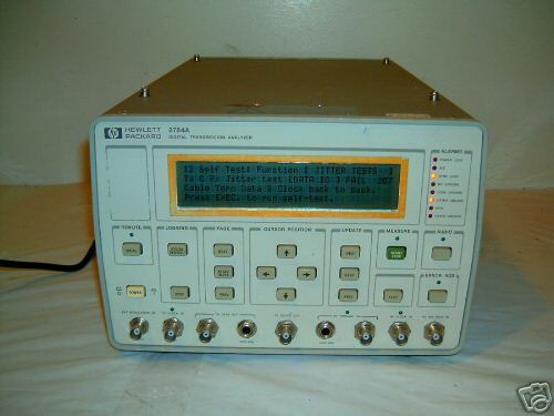 Hp / agilent 3784A digital transmission analyzer w OPT2