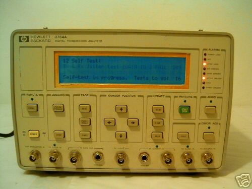 Hp / agilent 3784A digital transmission analyzer w OPT2