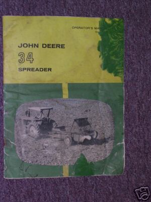 Lot of 7 john deere equipment manual mower disk harrow