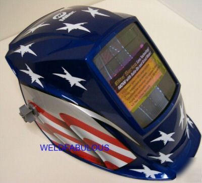 Miller 216321 elite stars and stripes auto helmet