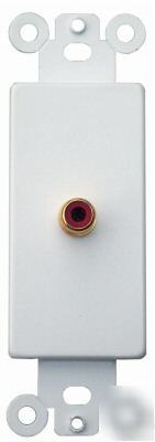 Single rca decorative soundsystem wall jack