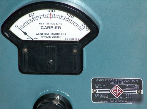 General radio modulation monitor, model 1931A