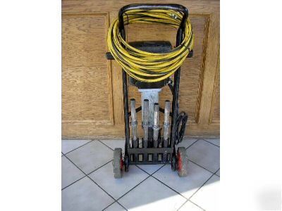 Kango 2500V demolition breaker jack hammer +cart bits