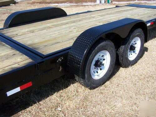 New 14K 18+18 tilt 2 car hauler tandem utility trailer 