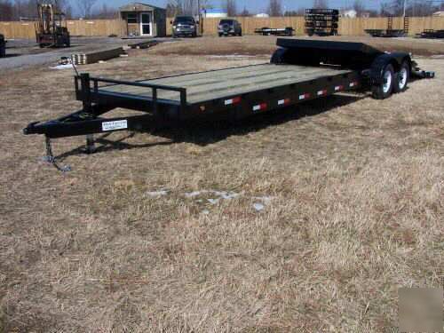 New 14K 18+18 tilt 2 car hauler tandem utility trailer 