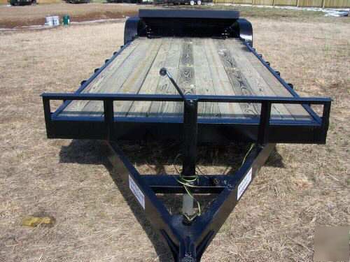 New 14K 18+18 tilt 2 car hauler tandem utility trailer 