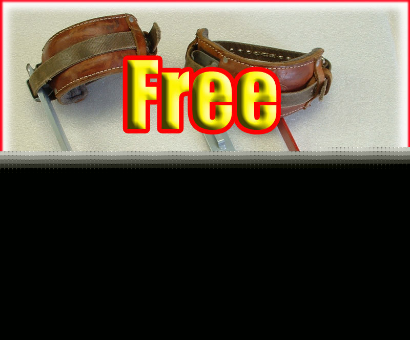 Pole/tree climbers/climbing spikes/gaffs/gear/spurs 