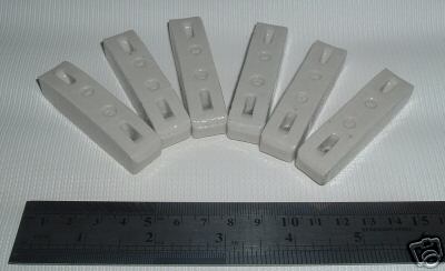 Six stick type ceramic antenna insulators builder ham