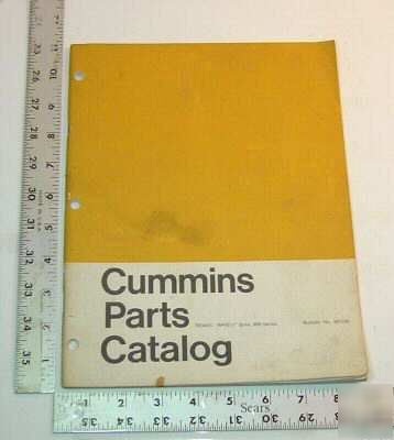 Cummins parts book -model nh-5 1/2