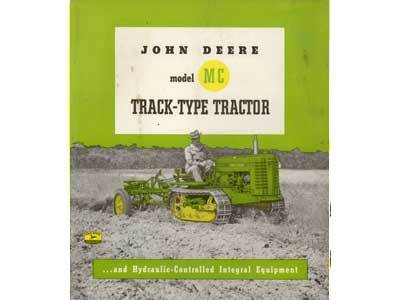 Original john deere m crawler tractor brochure